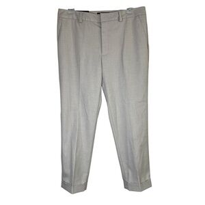 NEW Banana Republic Cuffed Crop Khaki Pants Sz 4 Mid-Rise Classic Career Preppy
